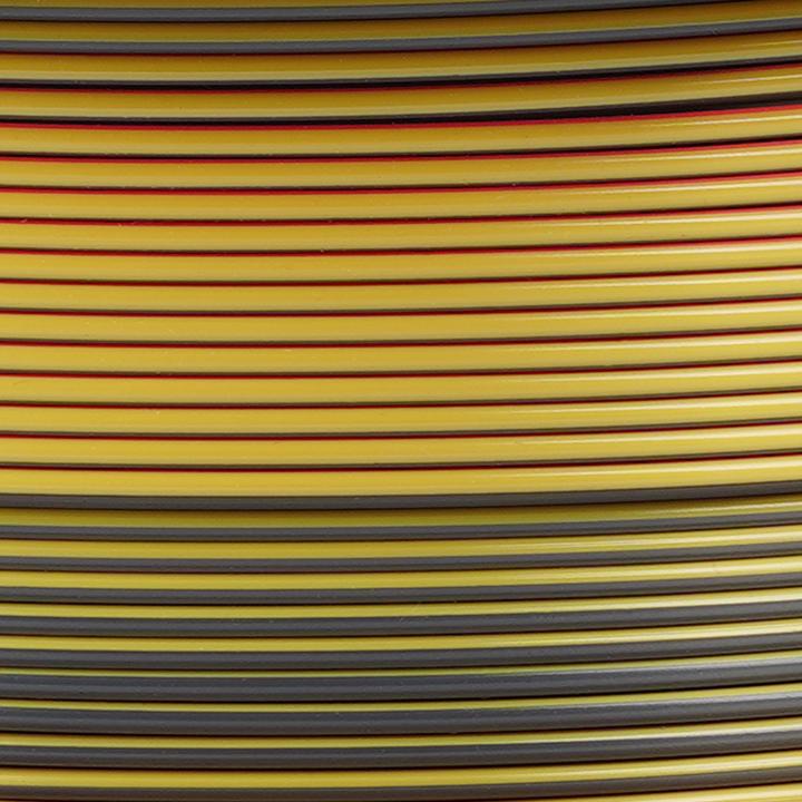 Actual product image Copymaster3D Tri-Silk 3D Printer Filament, 1.75 mm, red/gold/black (1.75 mm, 1000 g)