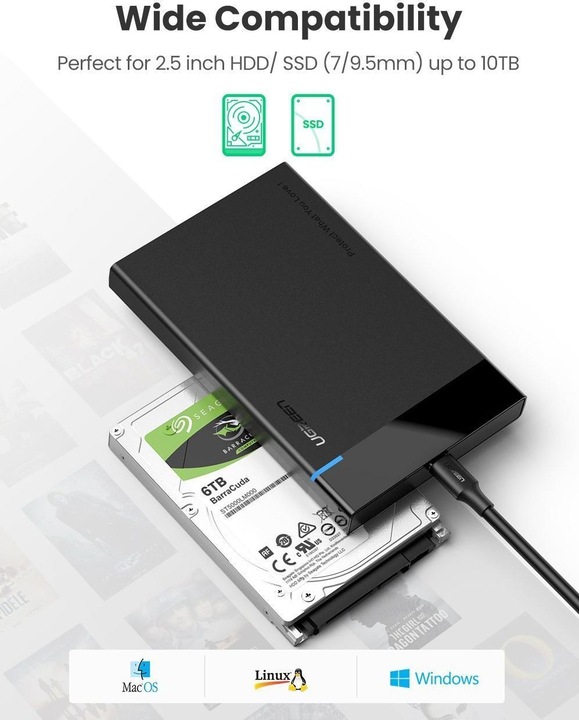 Immagine prodotto Ugreen Alloggiamento del disco rigido (2.5")