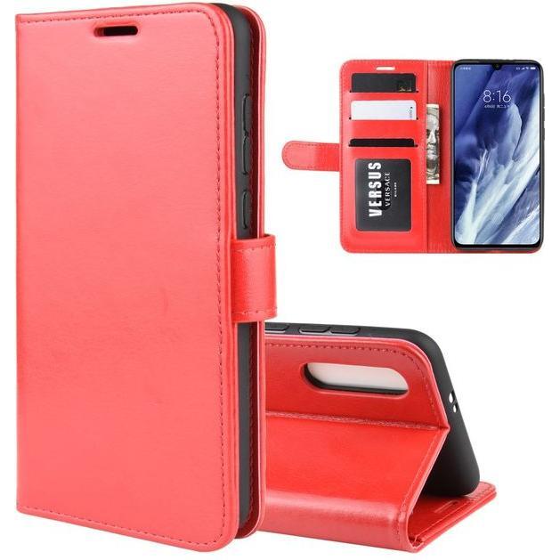 Thumbnail - MU Classic Crazy Horse Leder Bookcover Series (Xiaomi Mi 9 Pro), Smartphone Hülle, Rot