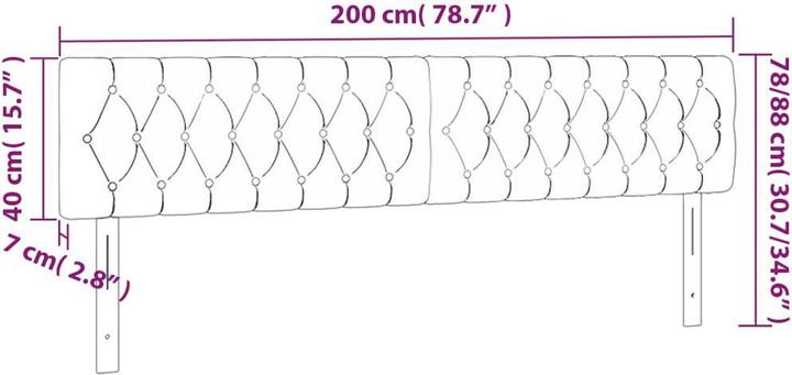 Immagine prodotto vidaXL Daniella (200 x 7 x 88 cm)