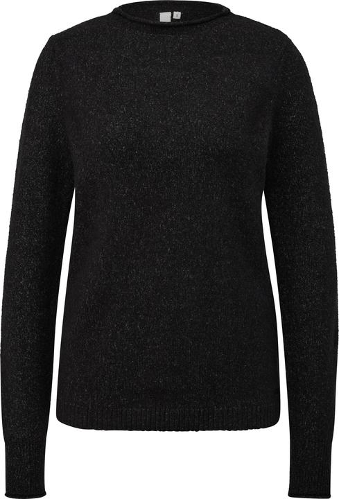 Produktbild s.Oliver Strickpullover Strickpullover mit Rollsaumblende (L)