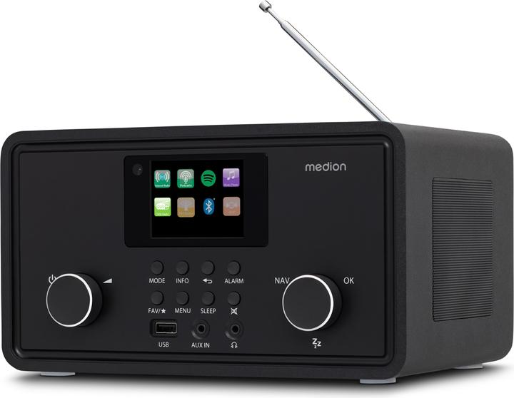 Produktbild Medion MD 88069 Internetradio schwarz (AM, DAB+, FM, Internetradio, Bluetooth, WLAN)