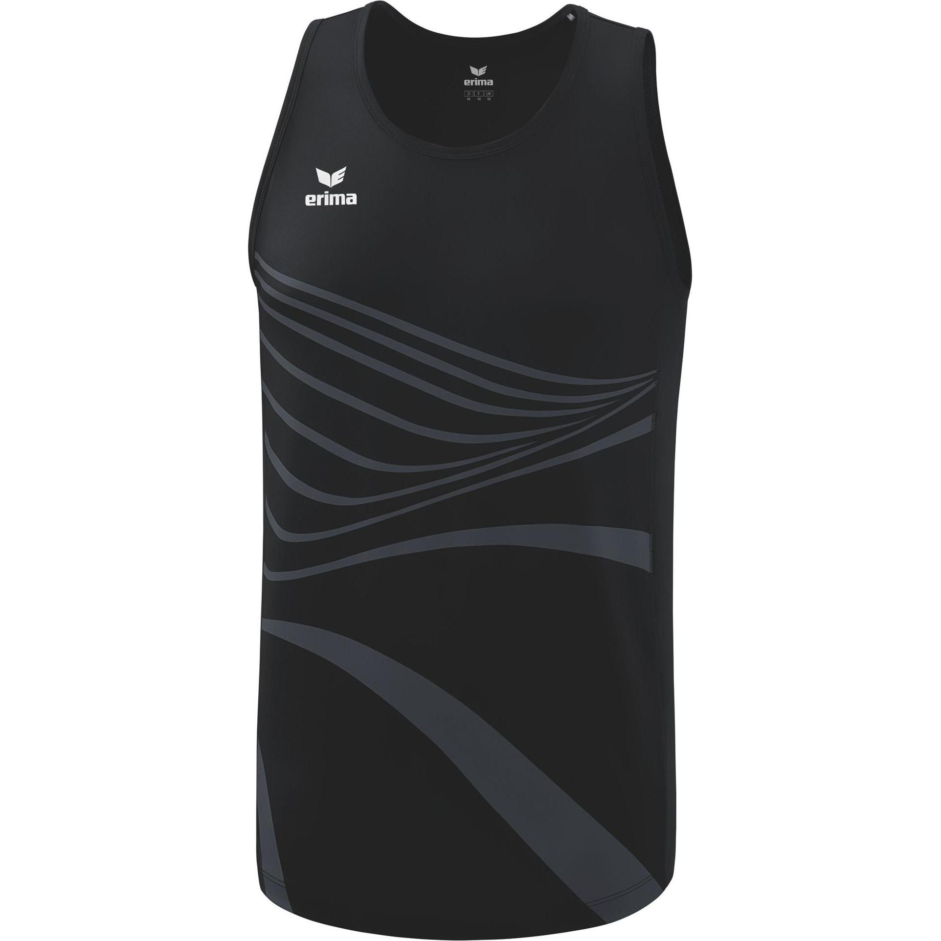 Erima, Herren, Sportshirt, Racing Singlet (152), Schwarz, 152