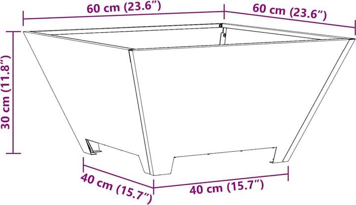 Immagine prodotto vidaXL Outdoor Feuerplatz (60 cm)