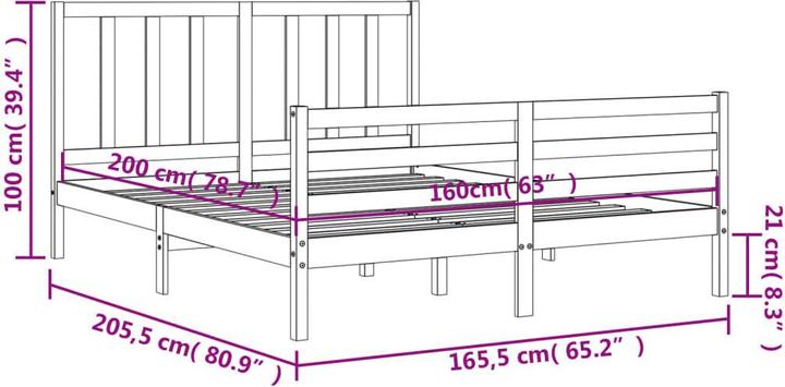 Actual product image vidaXL Chester (160 x 200 cm)