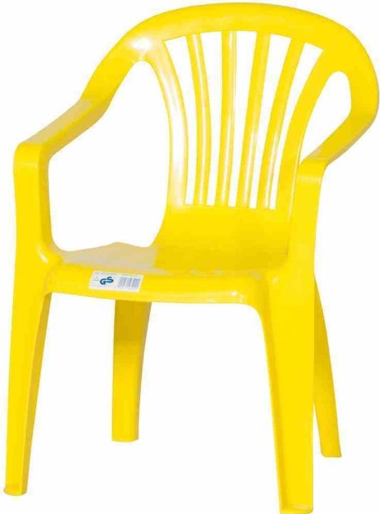 Produktbild ProGarden Stapelsessel Sedia Baby 38x38x52 cm aus Kunststoff in gelb (Kindersessel)
