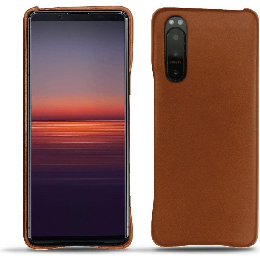 Noreve Lederschutzhülle (Sony Xperia 5 II), Smartphone Hülle, Braun