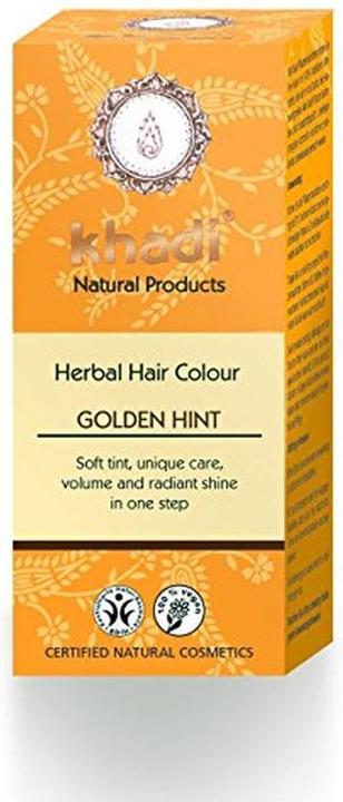 Produktbild Khadi Pflanzenfarbe Goldhauch - Blond bis Kupfer - Teinture aux Plantes plaquette d'or (Doré, Blond)
