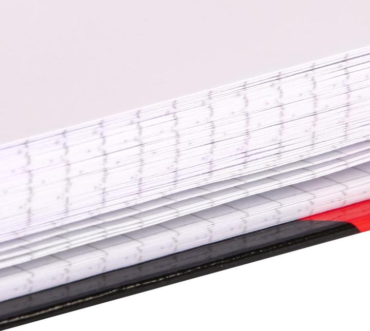 Actual product image Idena Notebook A7 squared black red FSC-Mix (A7, Checked, Hardcover)
