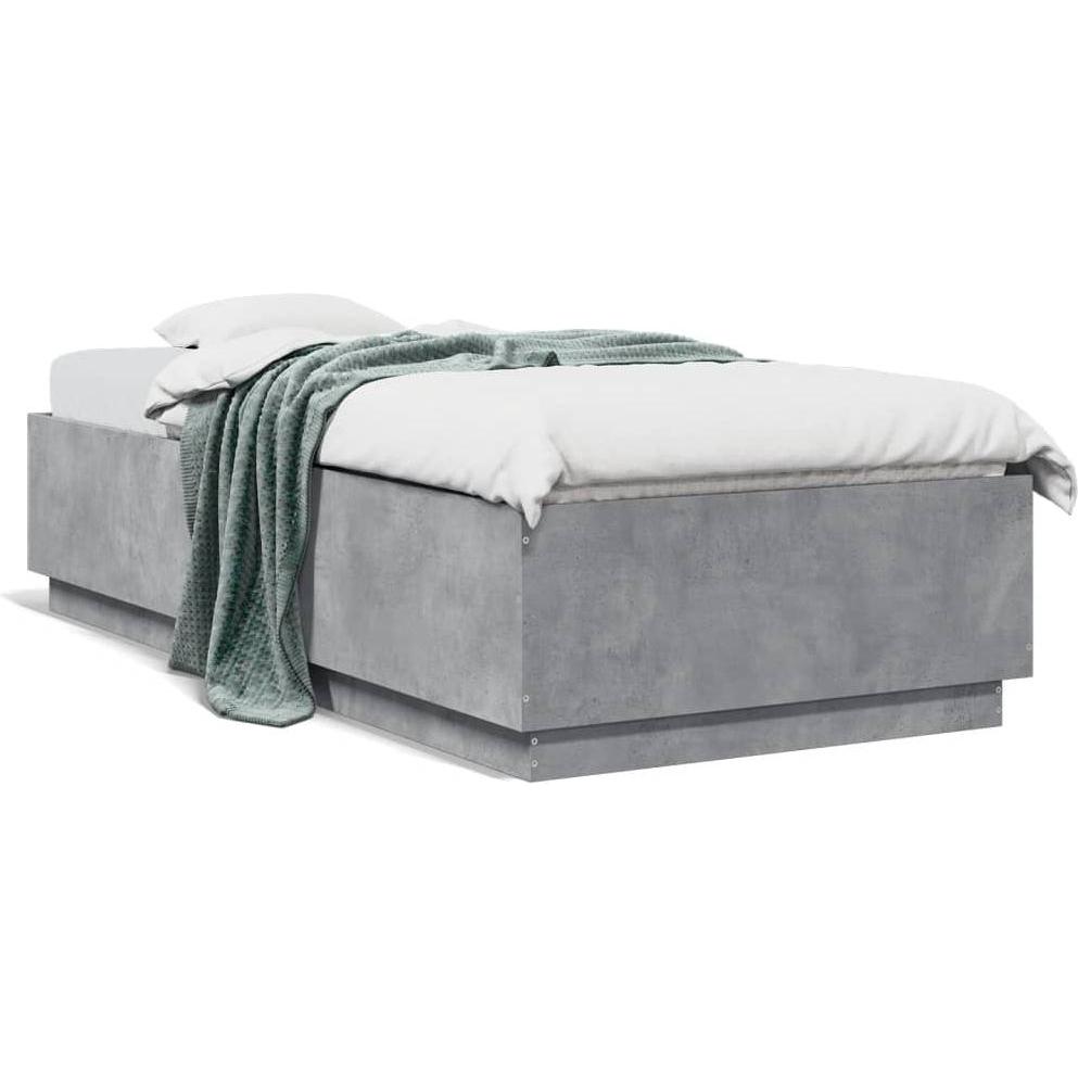VidaXL, Bett, Bettgestell mit LED (100 x 200 cm)
