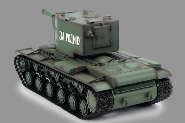 Immagine prodotto Es-toys Carro armato RC "Russian KV-2" Heng Long 1:16 con fumo e suoni -2,4Ghz V7.0 (RTR pronto all'uso)