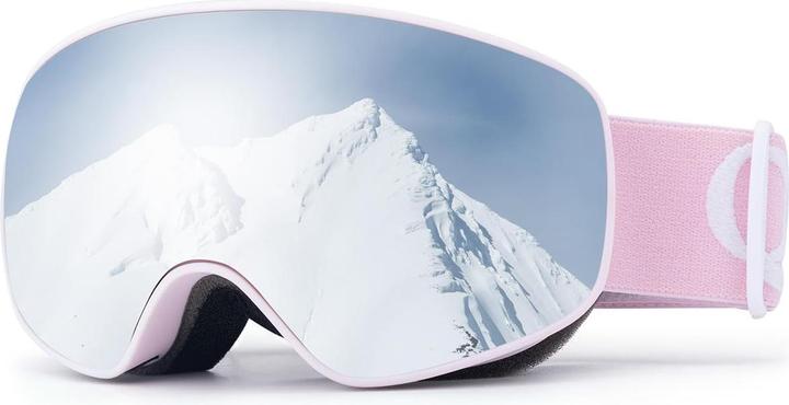 Qunature Pink Kinder-Skibrille (mittlere/grosse Kinderversion)