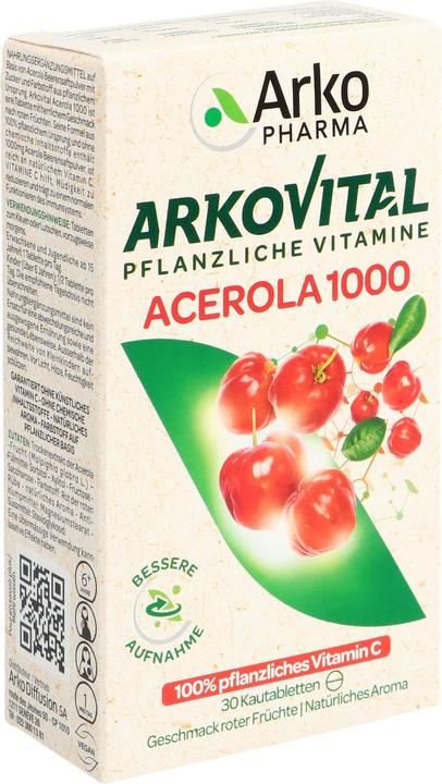 Actual product image Arkopharma Acerola tablet (30 Piece, Pills, 96 g)