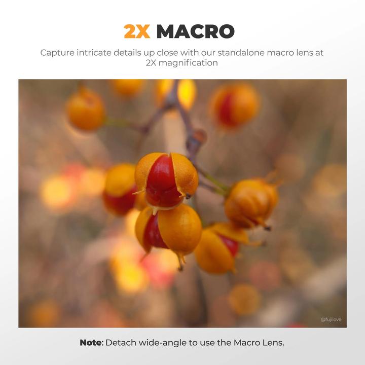 Produktbild Freewell FW-FU-XMWA-B Fuji X100VI/X100V 2-in-2 Wide Angle & Macro Lens Black