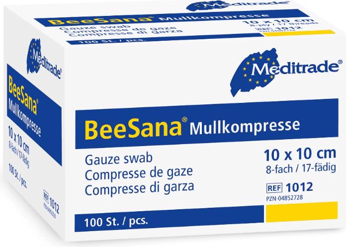Label énergétique Meditrade Compresses de gaze sans RX 8-plis non stériles