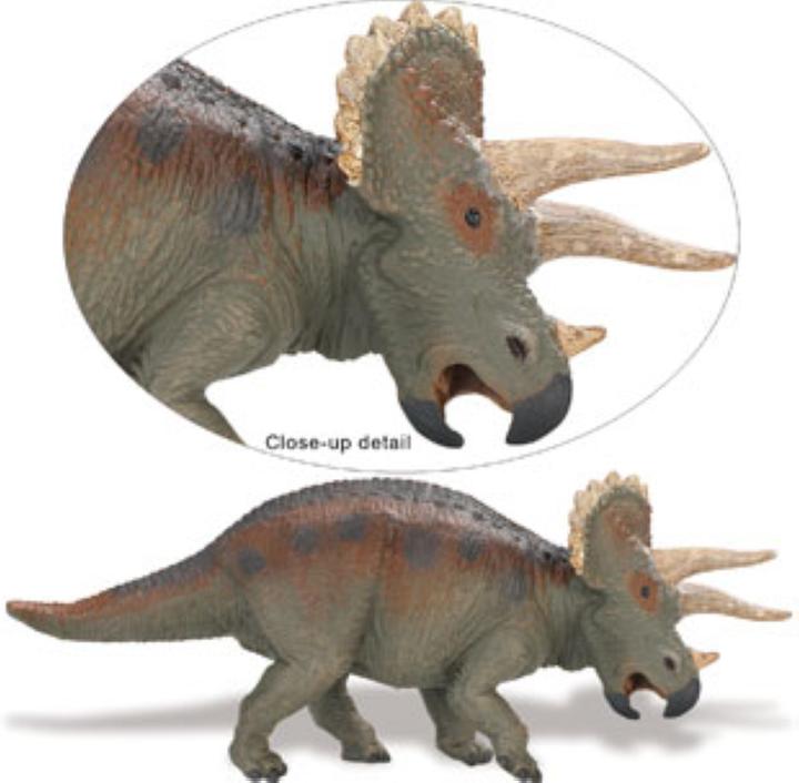 Safari Triceratops Dinosaurier-Figur – 26,7 Cm Lang, Detailgetreu Modelliert, Perfekt Für Sammler Und Kinder