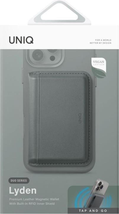 Productafbeelding Uniq Lyden DS RFID Magnetic Wallet with Phone Stand - Green