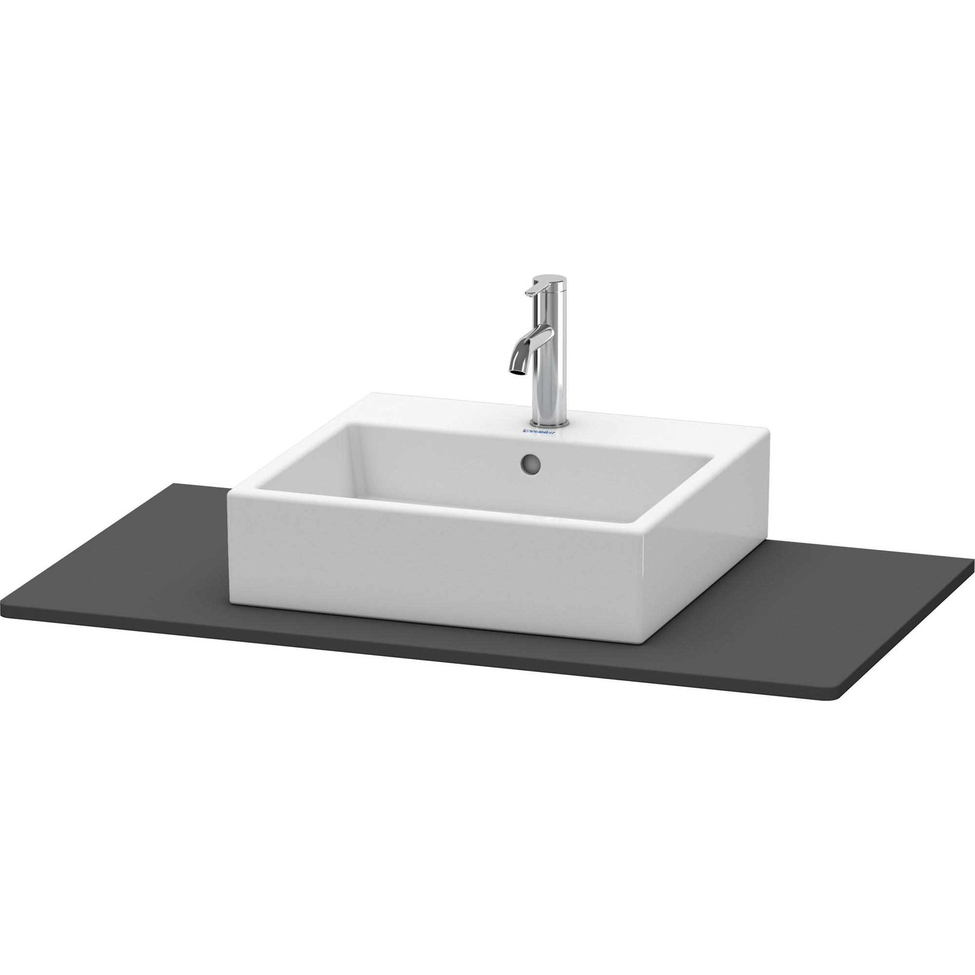 Duravit, Consolle per lavabo, Console XSquare, 1 découpe, 1000x16x550mm, XS060E08080, XS060E08080
