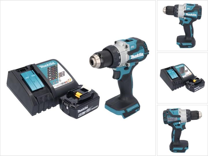 Produktbild Makita DDF 489 RG1 Akku Bohrschrauber 18 V 73 Nm Brushless + 1x Akku 6,0 Ah + Ladegerät (Akkubetrieb)