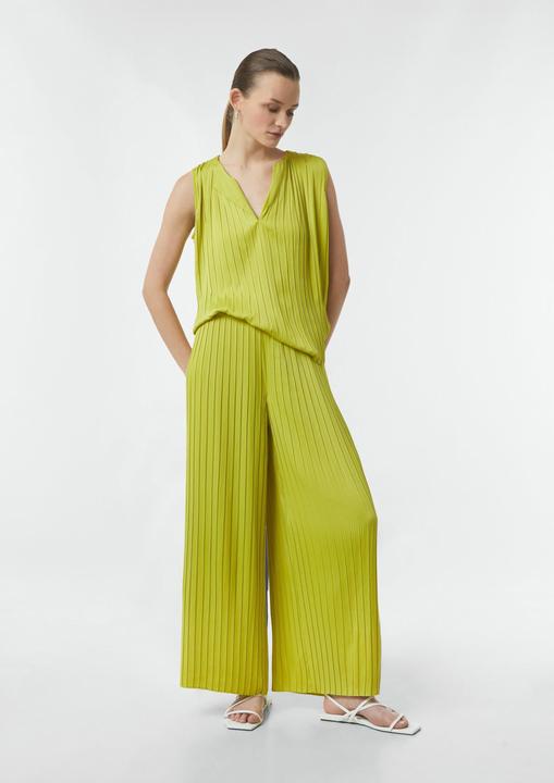 Actual product image Comma Hose Plissierte Wide-Leg-Hose aus Satin (36)