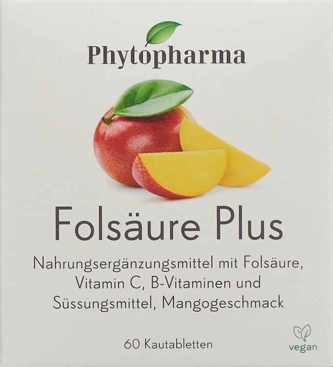 Produktbild Phytopharma Folsäure Plus (60 Stück, Tabletten, 133 g)