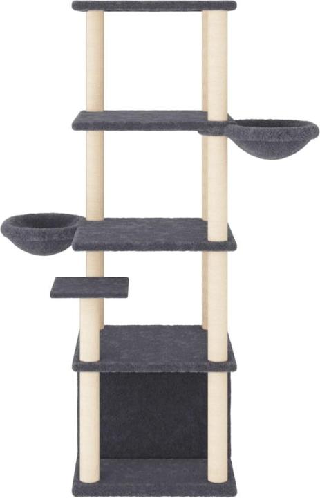 Actual product image vidaXL Kratzbaum (147 cm, Dark grey)