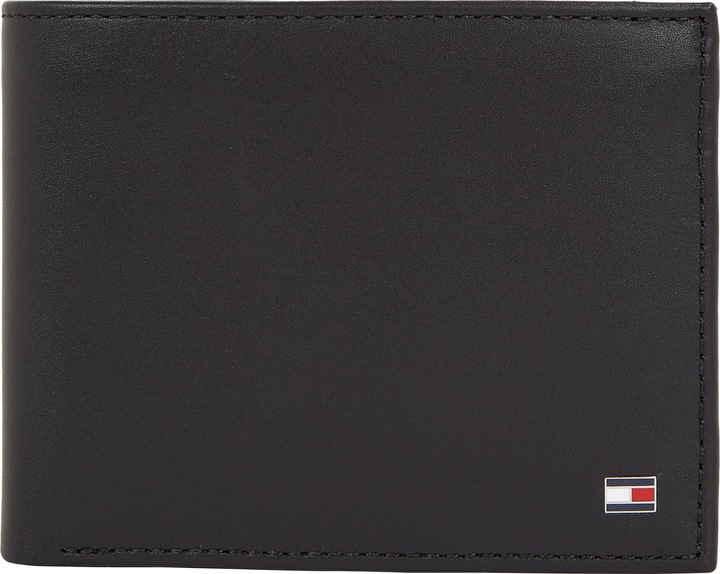 Immagine prodotto Tommy Hilfiger Portafoglio Eton Trifold da uomo in pelle, nero, taglia unica