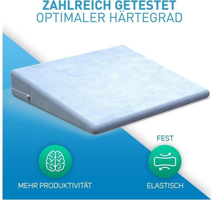Produktbild Flipline Keilkissen mit Samtbezug – Antirutschbezug, Material (33 x 36 cm)
