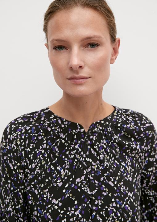 Image du produit Comma Bluse Viskosebluse mit abstraktem Muster (44)