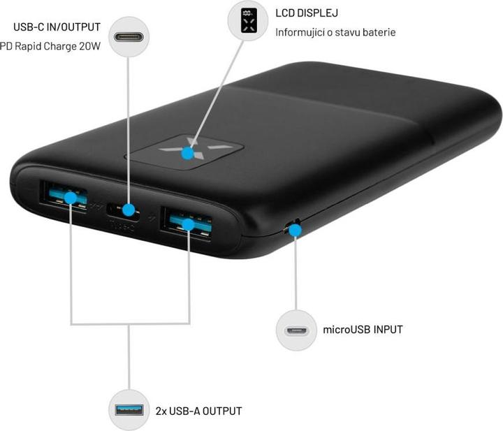 Immagine prodotto Fixed Zen USB-C PD 20W Banca di alimentazione da 10.000 mAh (10000 mAh, 22.50 W, 37 Wh)