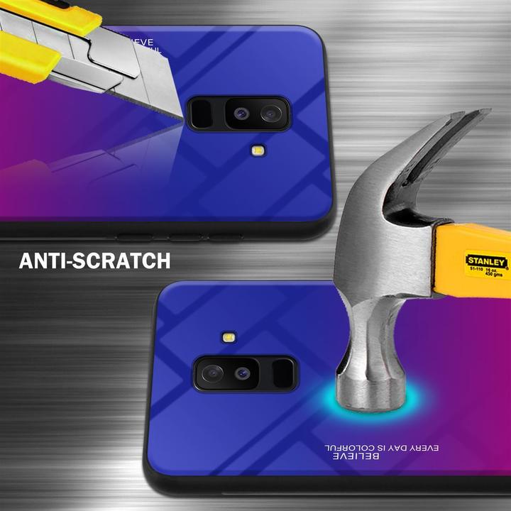 Produktbild Cadorabo TPU 2 Farben Glas Cover (Samsung Galaxy A6+)