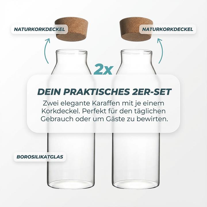 Produktbild Relaxdays Glaskaraffe (1.20 l)