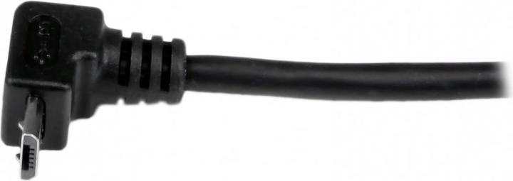 Produktbild StarTech 1m USB 2.0 A auf Micro B Kabel aufwärtsgewinkelt - Schwarz - USB A / Micro B Datenkabel / Anschlu... (1 m, USB 2.0)