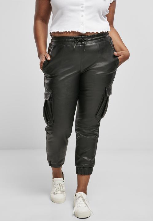 Produktbild Urban Classics Ladies Faux Leather Cargo Pants (S)