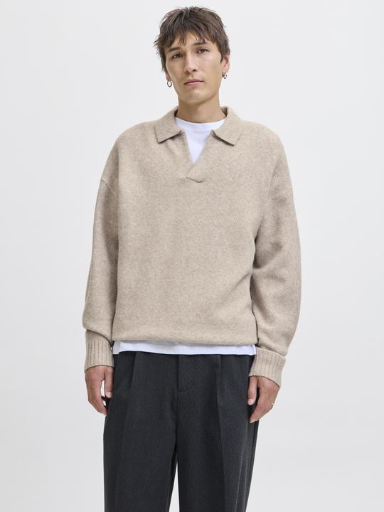 Image du produit Jack & Jones Einfarbig Strickpullover Strickpullover (L)