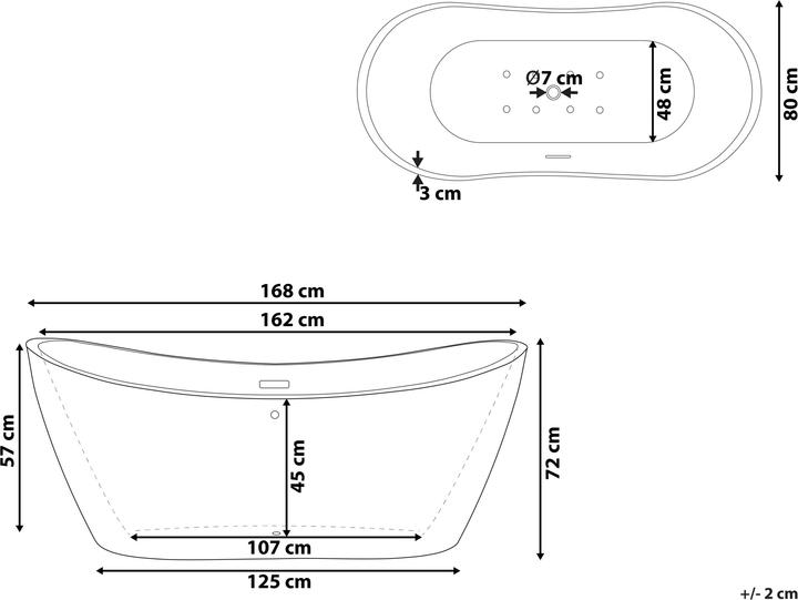 Immagine prodotto Beliani Antigua (275 l, 168 cm, 80 cm)