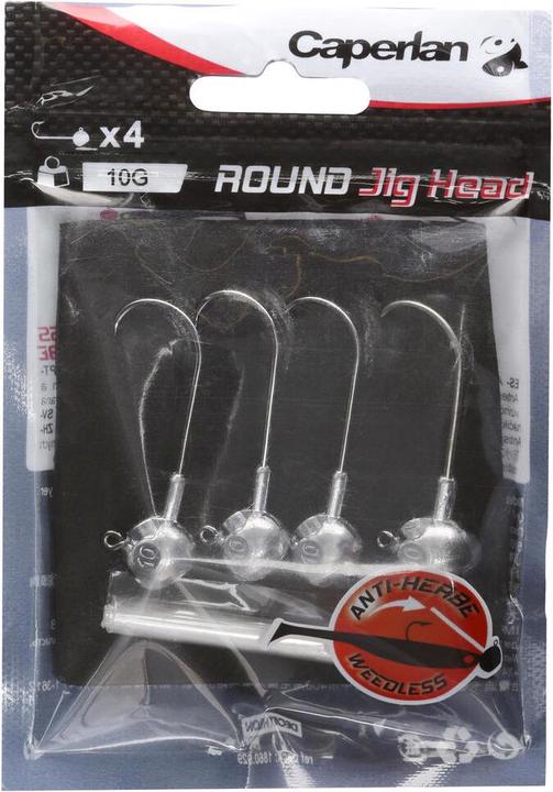 Immagine prodotto Caperlan Teste di piombo Jig Head Round 10 g 4 pz.