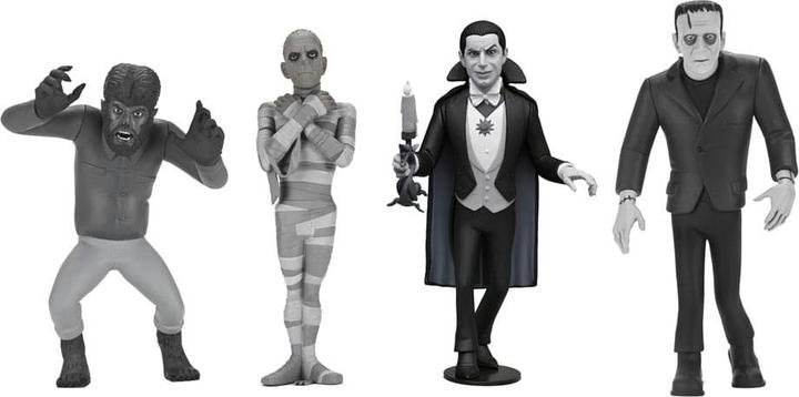 Neca Universal Monsters Toony Terrors Action Figures 15 cm Series 10 Silver Screen Edition Range (12)