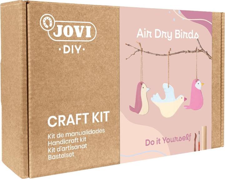 Image du produit Jovi Pâte à modeler DIY Air Dry oiseaux multicolore