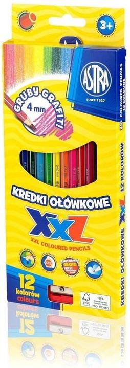 Astra Sechseckige Buntstifte, 12 Farben (12x)