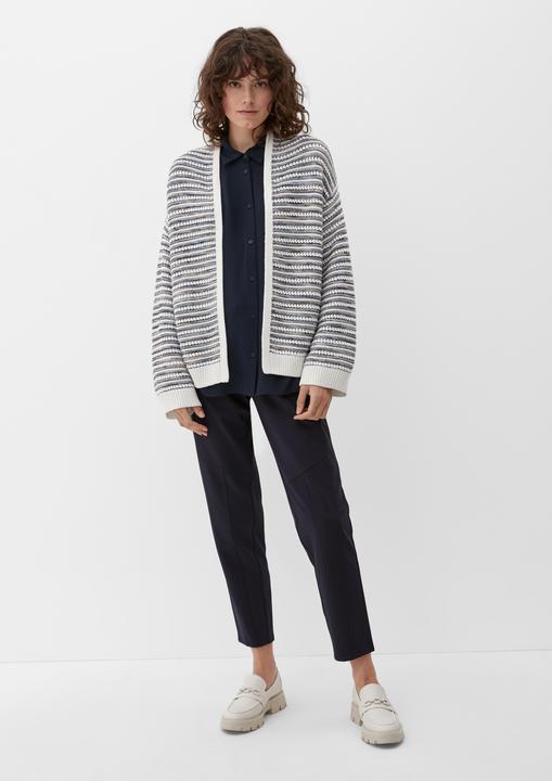 Produktbild s.Oliver Strickjacke Strickjacke mit Streifen (42)