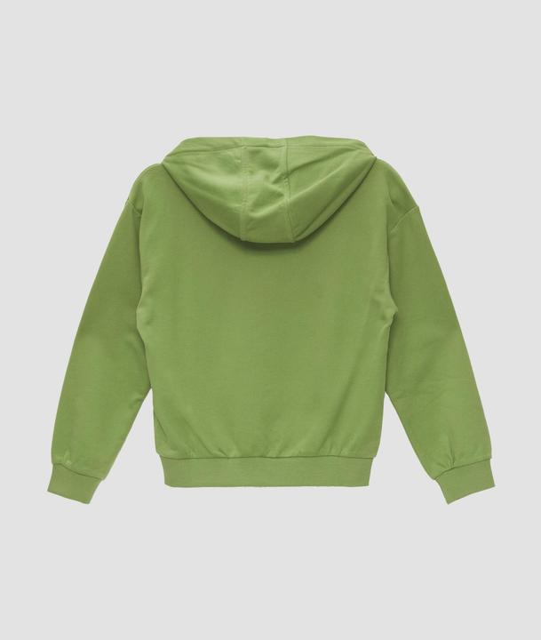 Produktbild s.Oliver Sweatshirt Oversized-Sweatshirt mit Kapuze und gummiertem Frontprint (M)