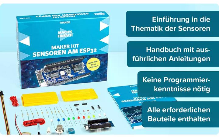 Produktbild Franzis Verlag 67179 Sensorik Maker Kit ab 14 Jahre