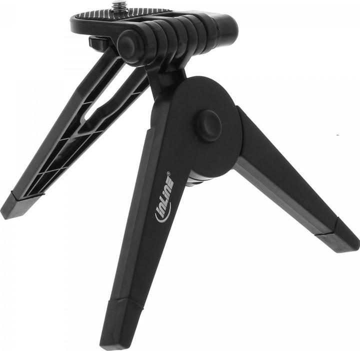 Produktbild InLine ® Mini-Stativ 85mm, faltbar, schwarz