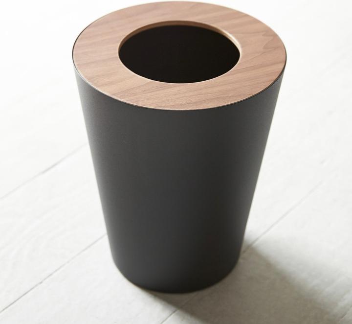 Actual product image Yamazaki Round wastepaper basket RIN (1.30 l)