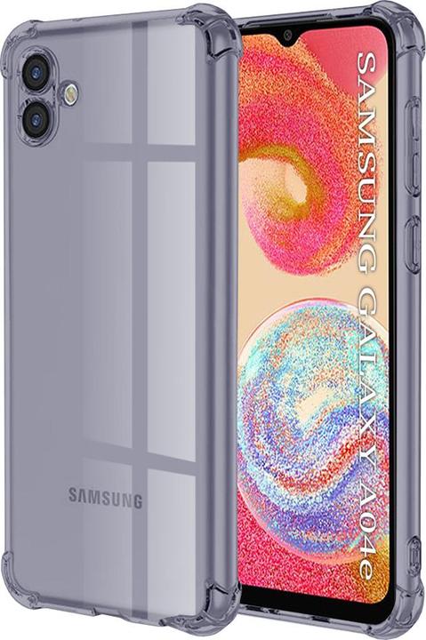 Image du produit Techsuit - Shockproof Clear Silicone - Samsung Galaxy A04e / M04 - Smoke Black (Samsung Galaxy A04, Samsung Galaxy A04e)