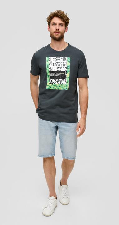 Image du produit S.Oliver T-Shirt Baumwoll-T-Shirt mit Crew Neck und Frontprint (XL)