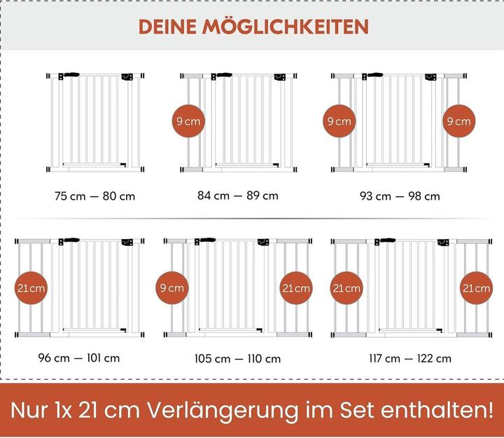 Immagine prodotto Hauck Cancella il set di passi 2 (96 cm)