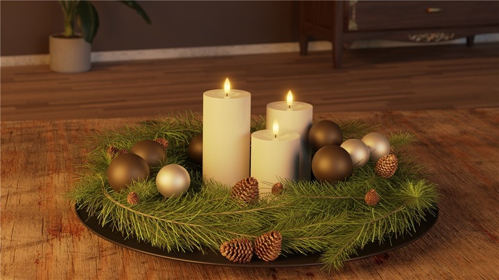 Image du produit Goobay Lot de 3 bougies LED "Outdoor (3 x)