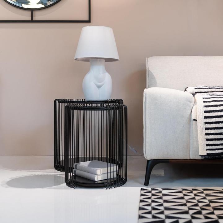 Image du produit Kare Design Beistelltisch Wire Double Schwarz (2/Set)